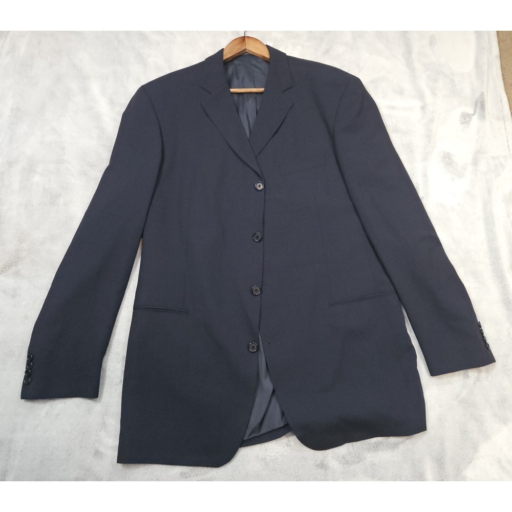 Hugo Boss Men's 46L Navy Blue Blazer Made in USA